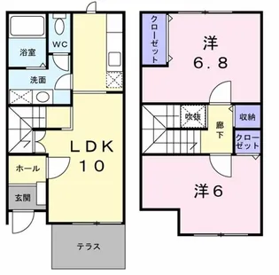 ラフィネIII 1【1階】の間取り