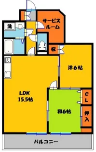 メゾンドベル5【5階】の間取り