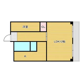 金川マンション【2階】の間取り