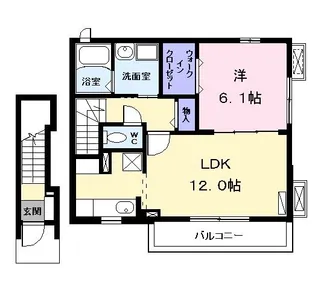 アンジュ.E【2階】の間取り