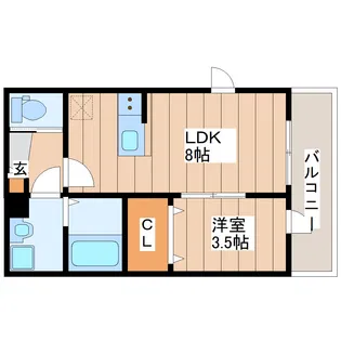 ラクラス平成【1階】の間取り