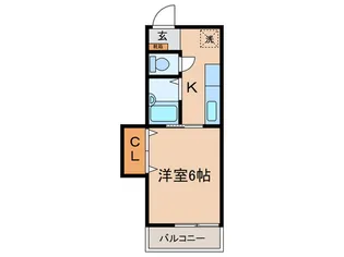 平安コーポラスNo.14【1階】の間取り