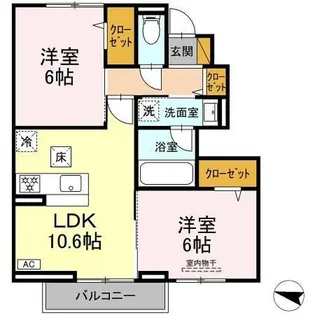 フルーレ【1階】の間取り