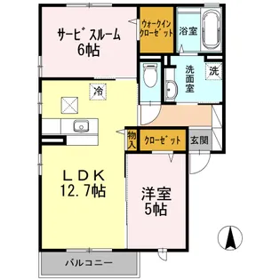 アル・ソーレ【1階】の間取り
