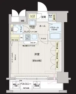 エステムプラザ品川駅前5thアベニュー【5階】の間取り