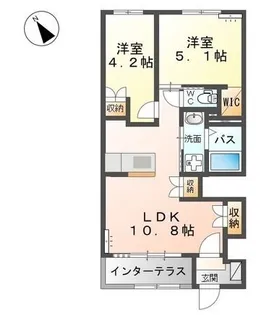ユニゾン フォレスト【1階】の間取り