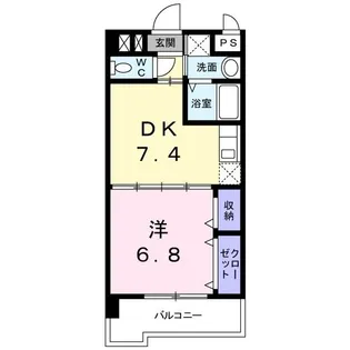 グレイスガーデン岬(はな)の山【4階】の間取り