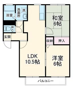 ベルタウンC【2階】の間取り