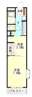 第9木村ハイツ【4階】の間取り