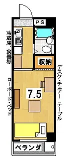 ポートリジェール78【4階】の間取り