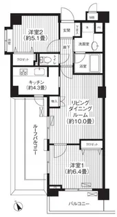 コスモ荻窪ロイヤルコート【4階】の間取り