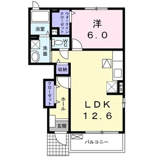 ターナリー伊倉III【1階】の間取り
