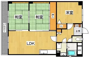 ゴールデンヒルズ【1階】の間取り