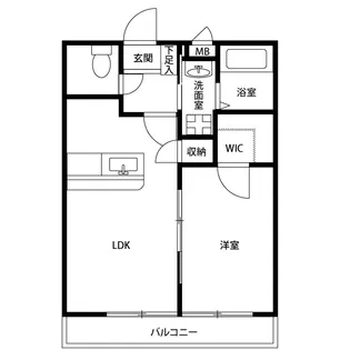 アムール ドゥ クレール【2階】の間取り