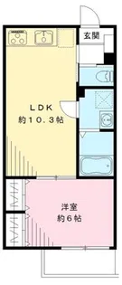 ヴィラ デ ソール【2階】の間取り