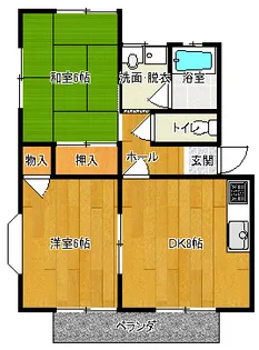 群馬県太田市新田木崎町【アパート】の間取り