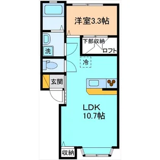 ミモザ8【1階】の間取り