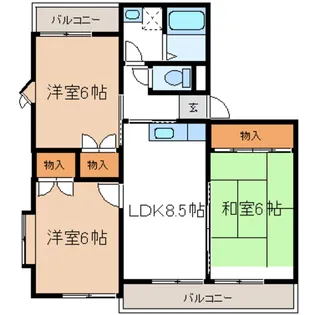 アネックスハイツ【2階】の間取り