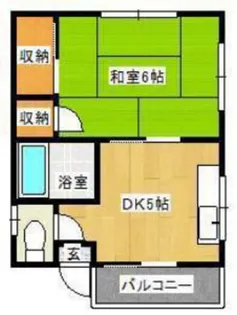 レジデンス・ナンバ【3階】の間取り