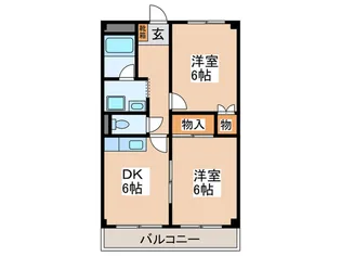 ベル青山I番館【2階】の間取り