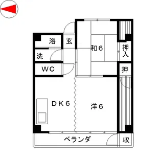 ミヅホビル【4階】の間取り