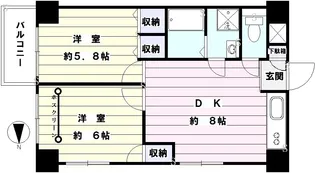 コーポルミナス【2階】の間取り
