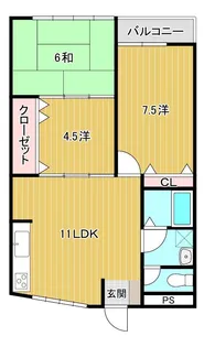 鳳幸マンション【2階】の間取り