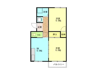 宇治ハイツ【2階】の間取り