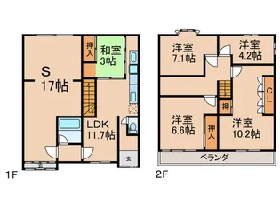 京都府京都市中京区鍛冶町【一戸建】の間取り
