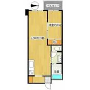 熊本県熊本市中央区上林町【マンション】の間取り