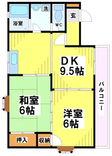 東京都稲城市押立【アパート】の間取り
