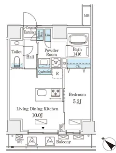 オーパスレジデンス南青山【2階】の間取り