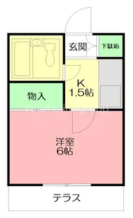 ベルメゾン秦野【1階】の間取り