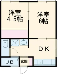 レイズガーデン【1階】の間取り