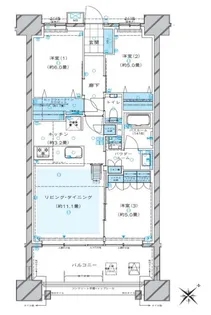 ヴェレーナグラン北赤羽マスタープレイス【3階】の間取り
