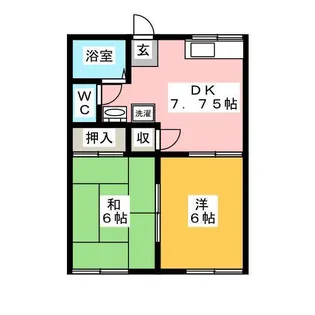 元町みのりハイム【1階】の間取り