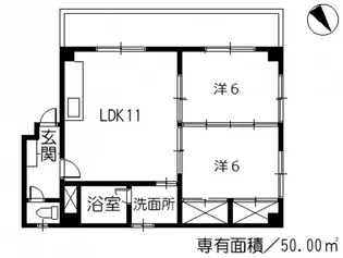大上ビルII【3階】の間取り