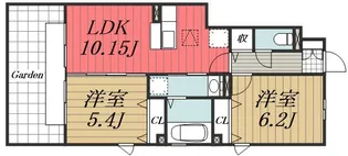 千葉県千葉市若葉区加曽利町【アパート】の間取り