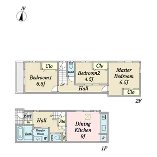 埼玉県富士見市関沢2【一戸建】の間取り