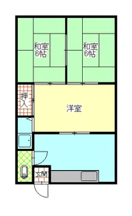 南春光荘【1階】の間取り