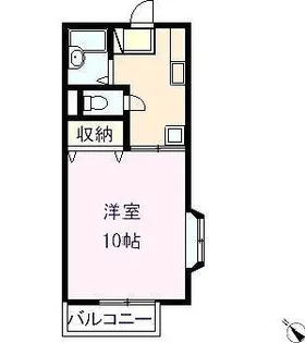 カーサ天神【2階】の間取り