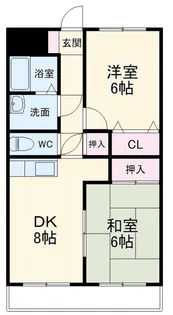 コンフォール石坂D【2階】の間取り