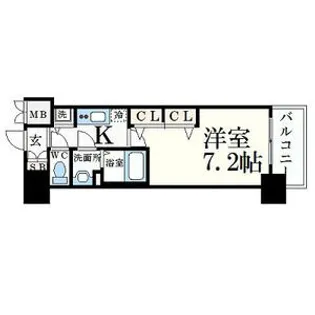 プレサンス名古屋グロウ【13階】の間取り