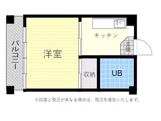 サザンブライト長浜2【4階】の間取り