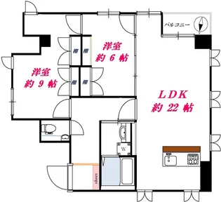 第二栄晃ビル【5階】の間取り