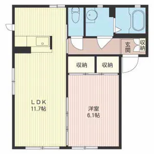 シャーメゾン赤坂 B【1階】の間取り