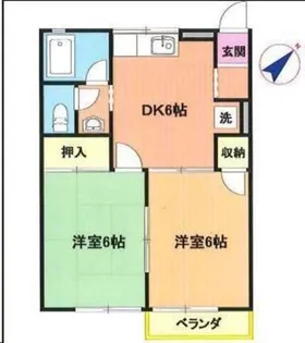 ロイヤルハイツI【2階】の間取り