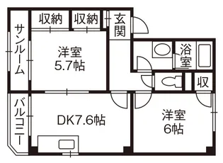 ラ・パラーシオ【1階】の間取り