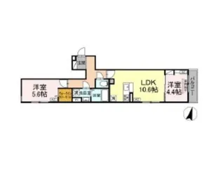 セレスティア小豆沢【1階】の間取り
