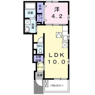 広島県広島市佐伯区八幡1【アパート】の間取り